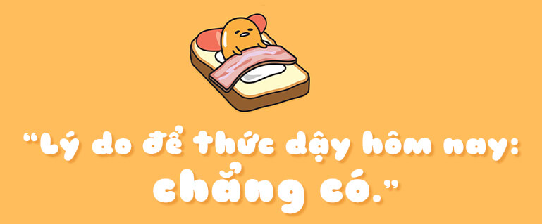 trứng lười gudetama.